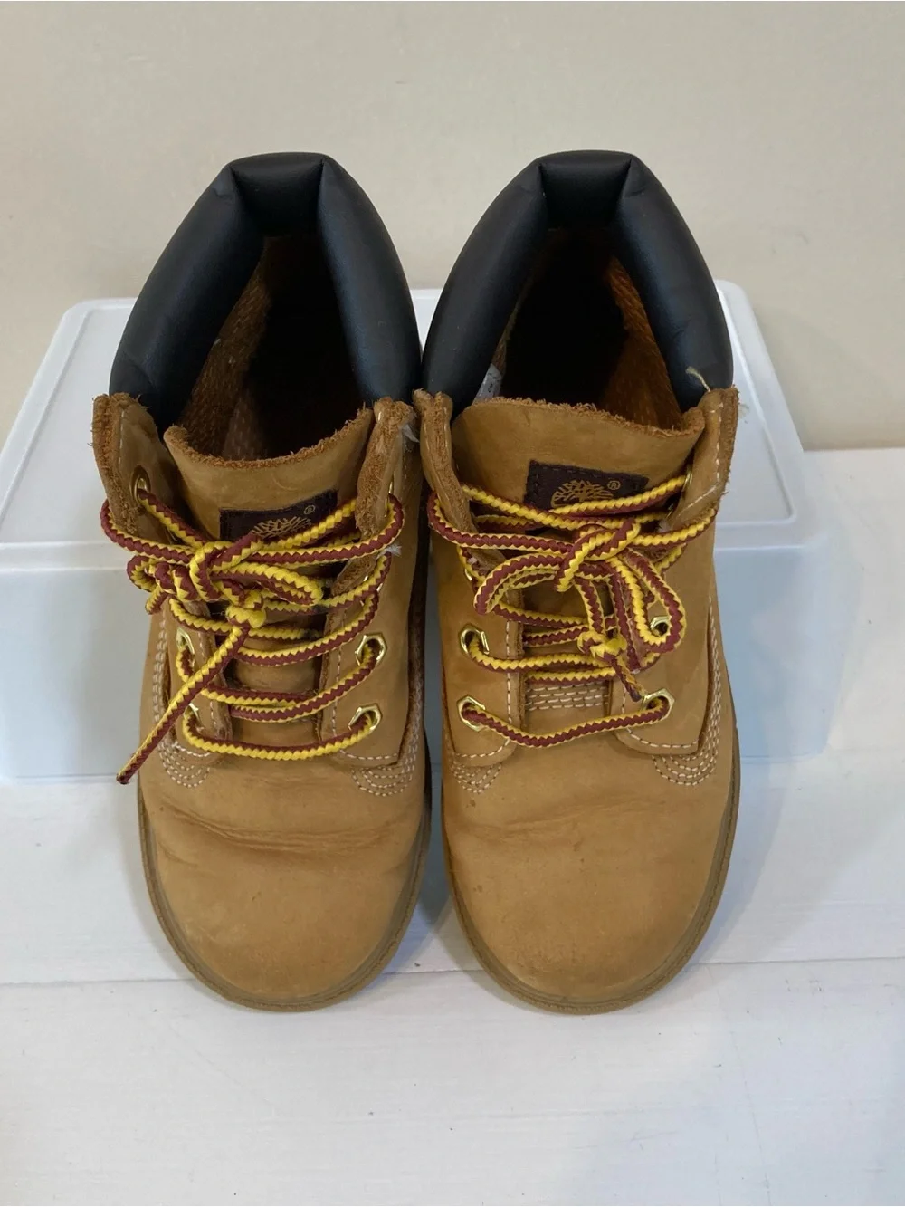 Timberland Waterproof Toddler Sz 10 Boots Wheat Tan Leather Nubuck 10860